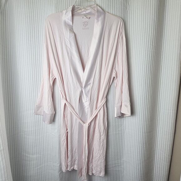 Faceplant Dreams Bamboo Kimono Robe‎ Pink Small/Medium Sexy Silky Bathe Luxury - Picture 2 of 11